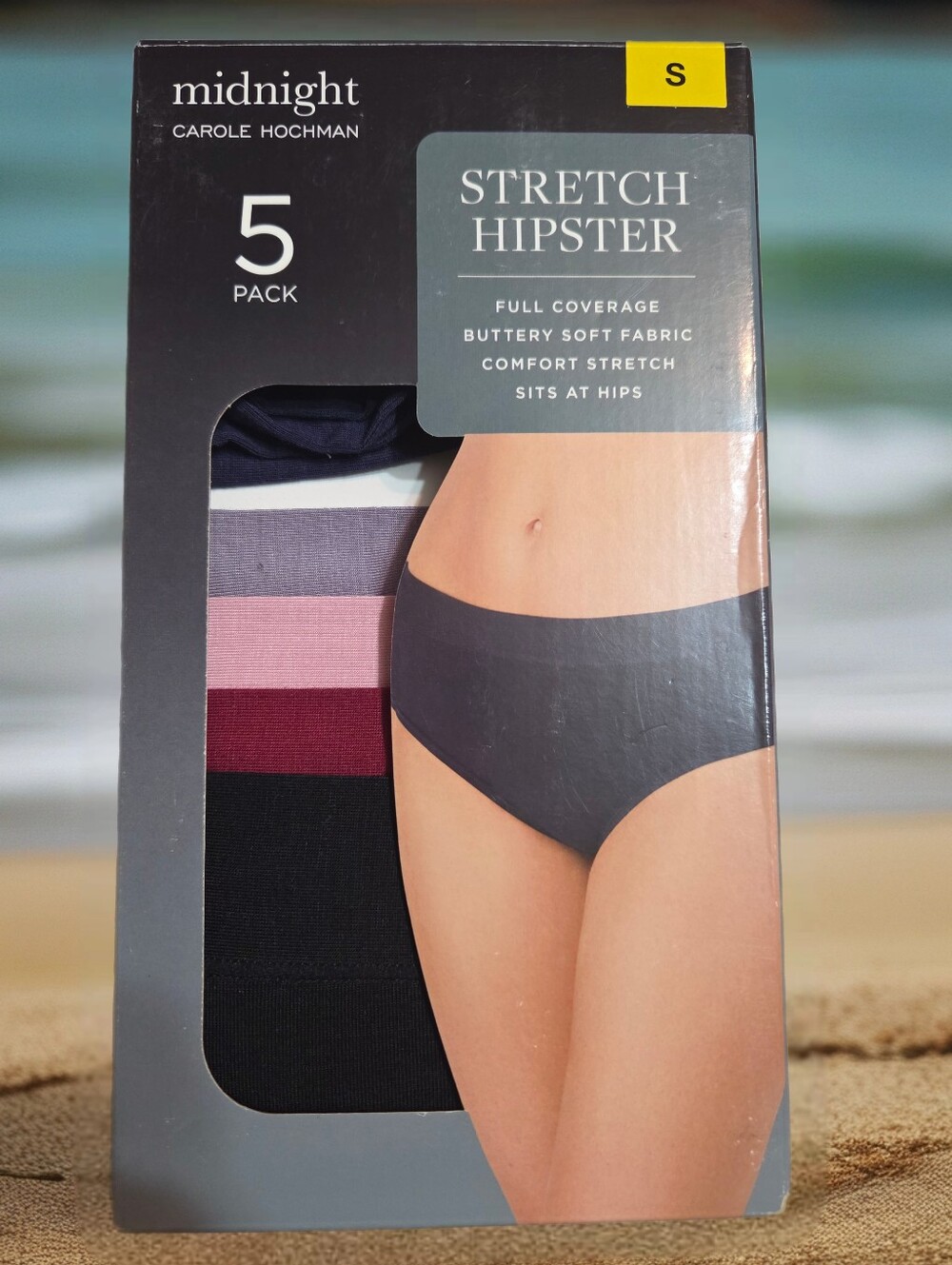 5-Pack Midnight Carole Hochman stretch hipster full coverage underwear Women S